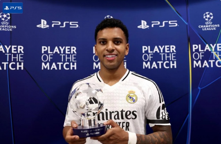 1进球1关键传球,罗德里戈当选皇马2-1马竞一役全场最佳