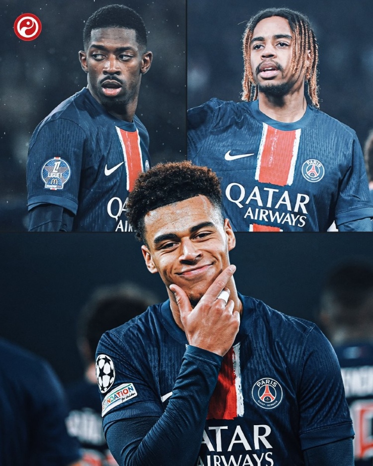 巴黎不止登贝莱!巴尔科拉近12场首发7球7助攻,杜埃近10场造9球