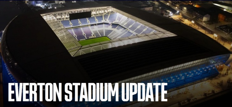 可容纳5万人!埃弗顿官方:已达成新球场3.5亿英镑的长期融资协议